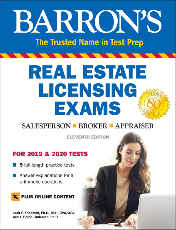 Паперова книга «Barron's Real Estate Licensing Exams with Online Digital Flashcards», автор Джек П. Фрідман - фото №1