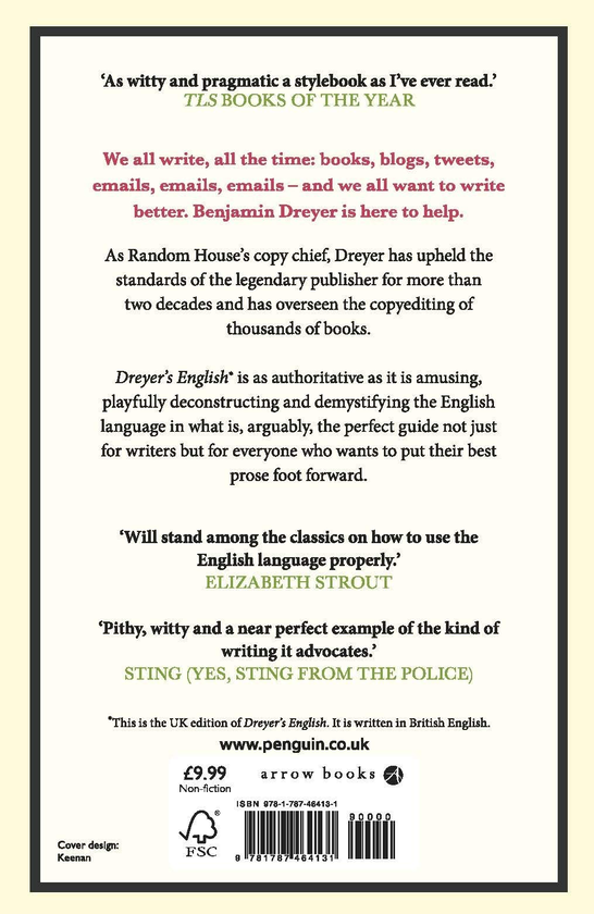 Бумажная книга «Dreyer’s English. An Utterly Correct Guide to Clarity and Style. The UK Edition», автор Бенджамин Дрейер - фото №1