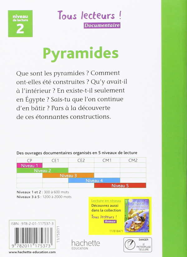 Паперова книга «Tous Lecteurs!: Pyramides », автор Sally Odgers - фото №1