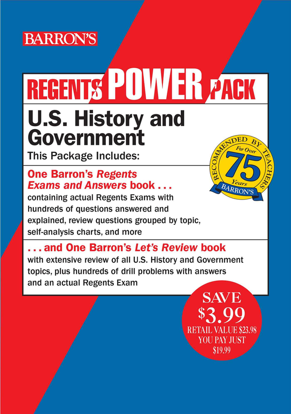 Паперова книга « Regents U.S. History and Government Power Pack», автор Джон Макіиан - фото №1