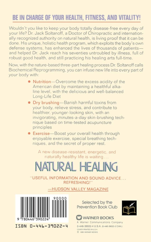 Паперова книга «Natural Healing. The Total Health and Nutritional Program», авторів Сью Ніренберг, Джек Солтанофф - фото №1