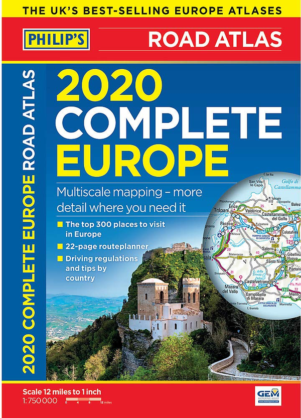 Бумажная книга «2020 Philip's Complete Road Atlas Europe : A4 Flexiback» - фото №1