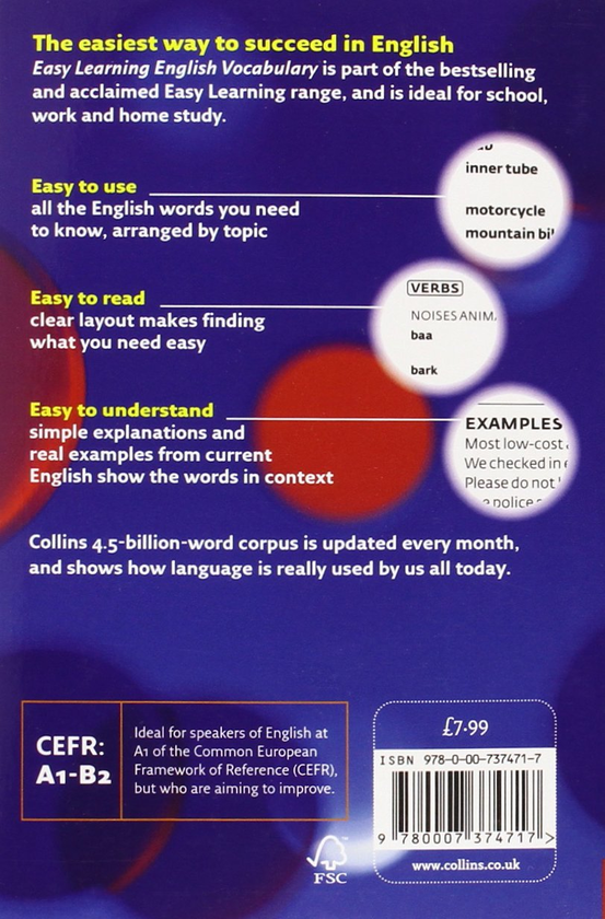 Паперова книга «Collins Easy Learning English Vocabulary.» - фото №1