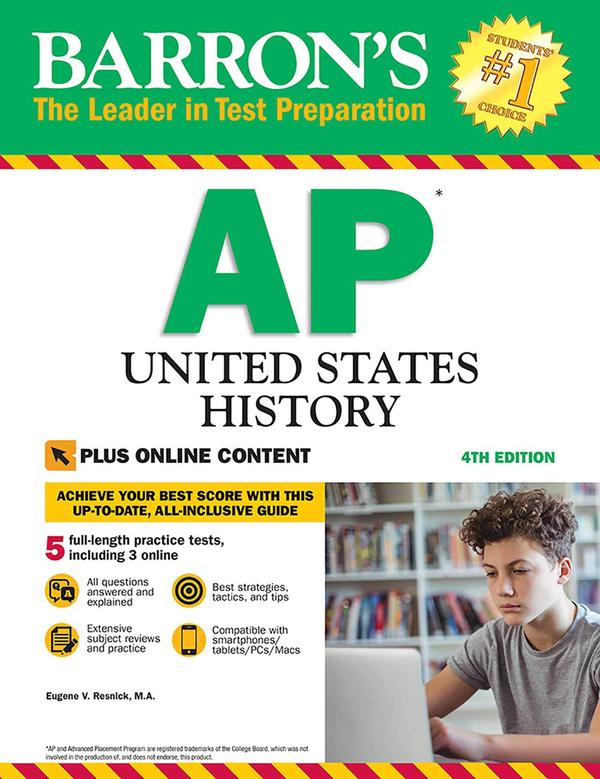 Бумажная книга «AP United States History : With Online Tests» - фото №1