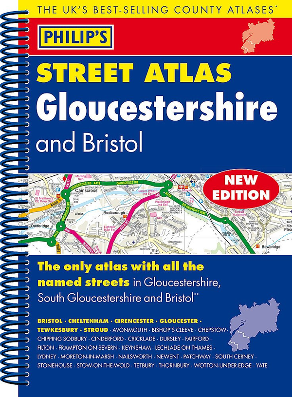 Бумажная книга «Philip's Street Atlas Gloucestershire and Bristol» - фото №1