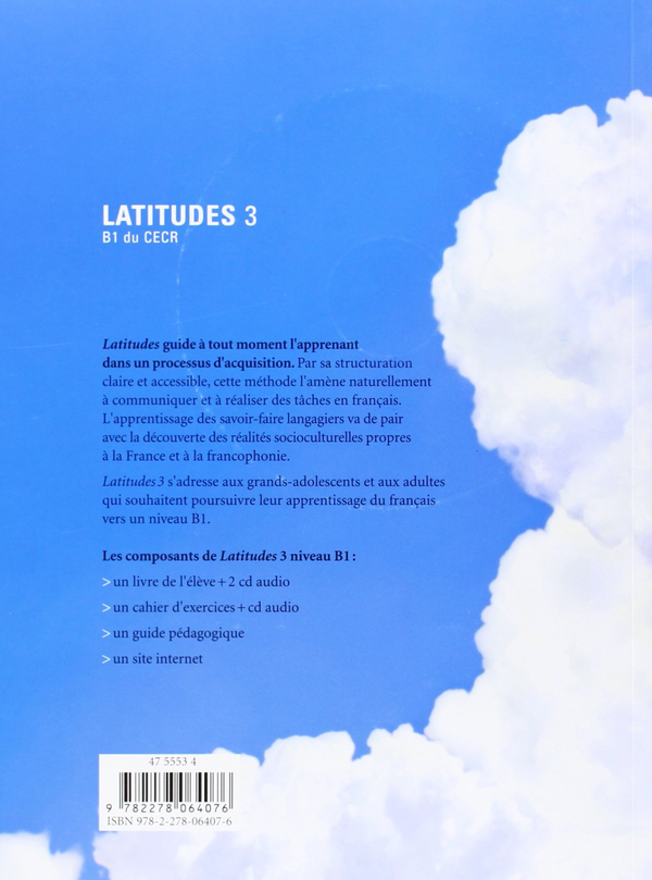 Паперова книга «Latitudes niveau 3 cahier (+CD)», автор Ив Луазо - фото №1