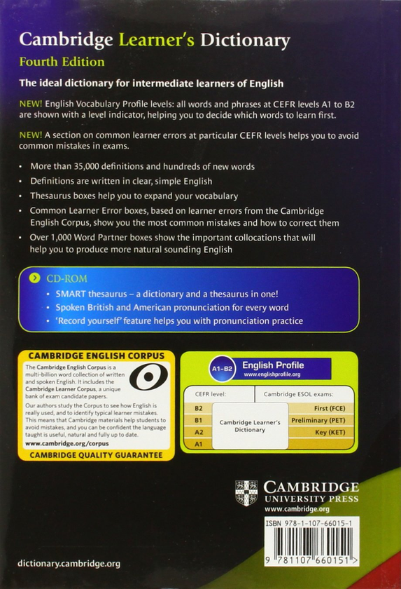Паперова книга «Cambridge Learner's Dictionary 4th Edition with CD-ROM» - фото №1