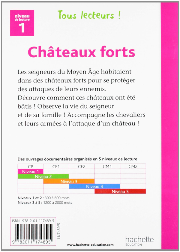Бумажная книга «Tous lecteurs!: Chateaux forts: Niveau 1», авторов Lucile Galliot, Denise Ryan - фото №1