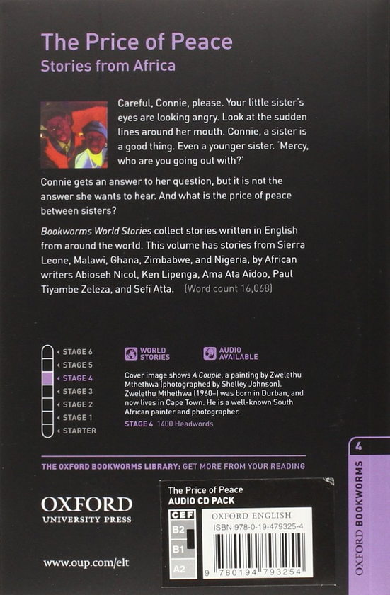 Бумажная книга «The Price of Peace: Stories from Africa Audio CD Pack. Level 4», автор Кристин Линдоп - фото №1