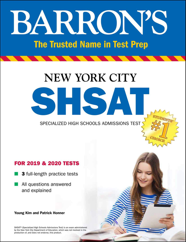 Паперова книга « Barron's SHSAT : New York City Specialized High Schools Admissions Test», автор Патрік Хоннер - фото №1
