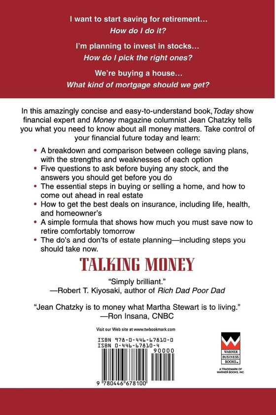 Паперова книга «Talking Money. Everything You Need to Know about Your Finances and Your Future», автор Джин Чацкі - фото №1