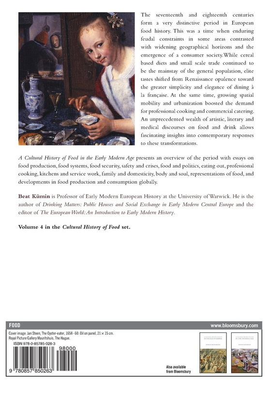 Бумажная книга «A Cultural History of Food in the Early Modern Age. Volume 4» - фото №1