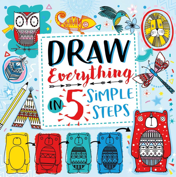 Бумажная книга «Draw Everything in 5 Simple Steps», автор Бет Ганнелл - фото №1