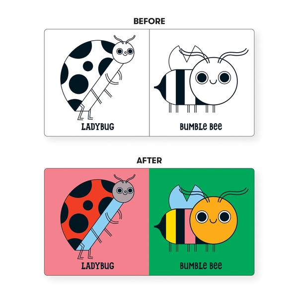 Бумажная книга «Bug Out! Color Magic Bath Book» - фото №1