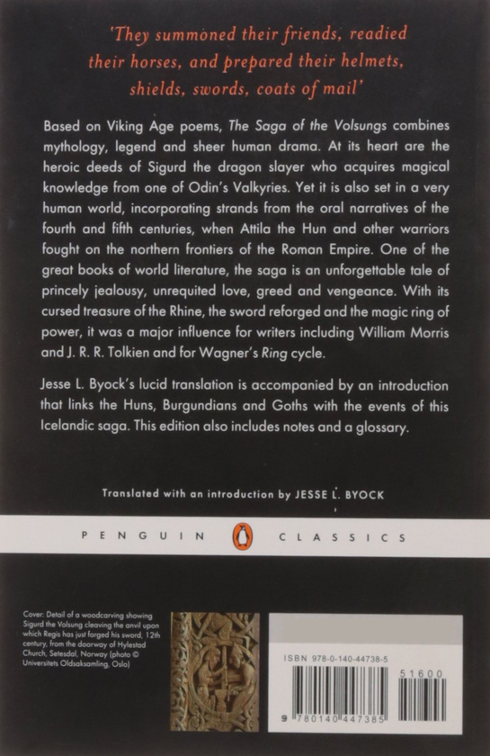 Бумажная книга «The Saga of the Volsungs», автор Джесси Биок - фото №1