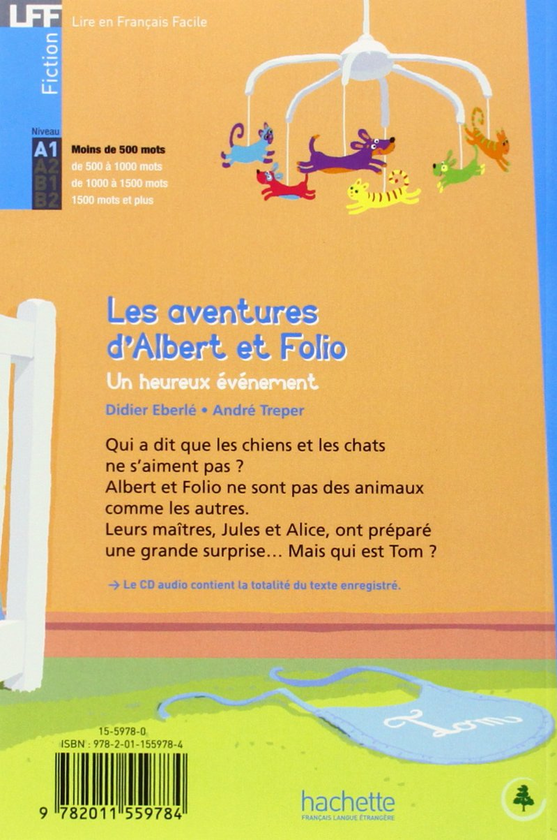 Бумажная книга «Albert et Folio: Un heureux evenement (+ CD audio MP3)», авторов André Treper, Didier Eberlé - фото №1
