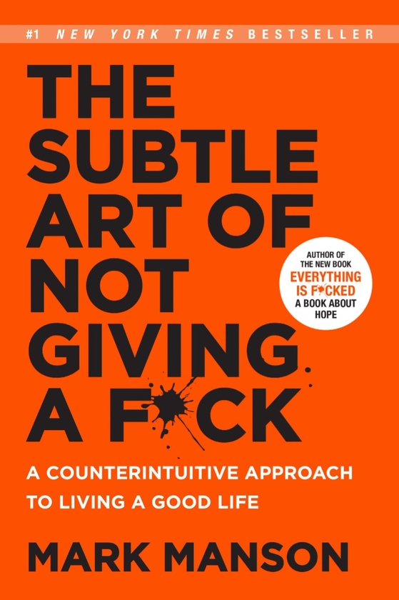 Бумажная книга «The Subtle Art of Not Giving a F*ck», автор Марк Мэнсон - фото №1