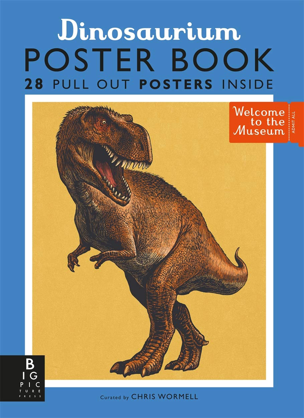 Бумажная книга «Dinosaurium Poster Book» - фото №1