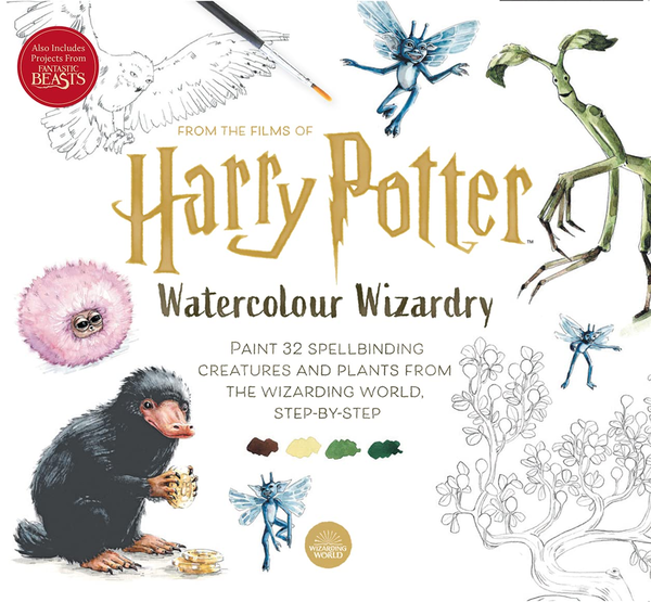 Бумажная книга «Harry Potter Watercolour Wizardry. Paint 32 Spellbinding Creatures and Plants from the Wizarding World, Step-by-Step», автор Тугдже (Оздемир) Аудоир - фото №1