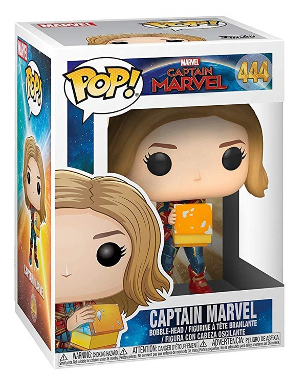 «Коллекционная фигурка Funko Pop! Pop movies Captain Marvel Капитан Марвел с Тессерактом (FK37685)», бренда Funko Pop - фото №1