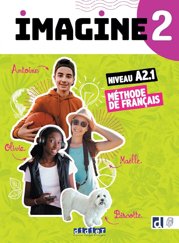 [object Object] «Imagine 2. Livre. Niveau A2.1. Méthode De Français + didierfle.app», авторів Марі-Ноель Коктон, Магалі Рісуено, Флоранс Гемас, Альбан Леонард - фото №1