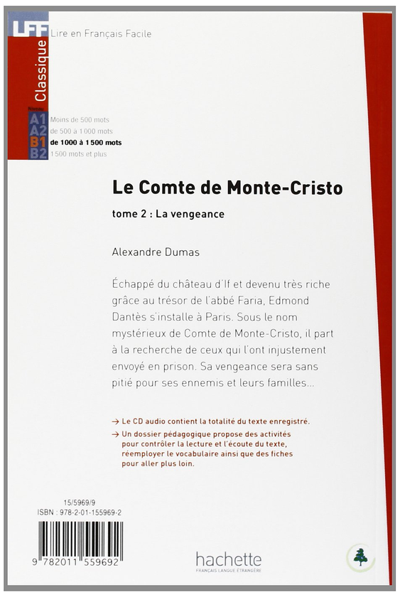 Паперова книга «Le Comte de Monte Cristo Tome 2 (+ CD audio MP3)», автор Олександр Дюма - фото №1
