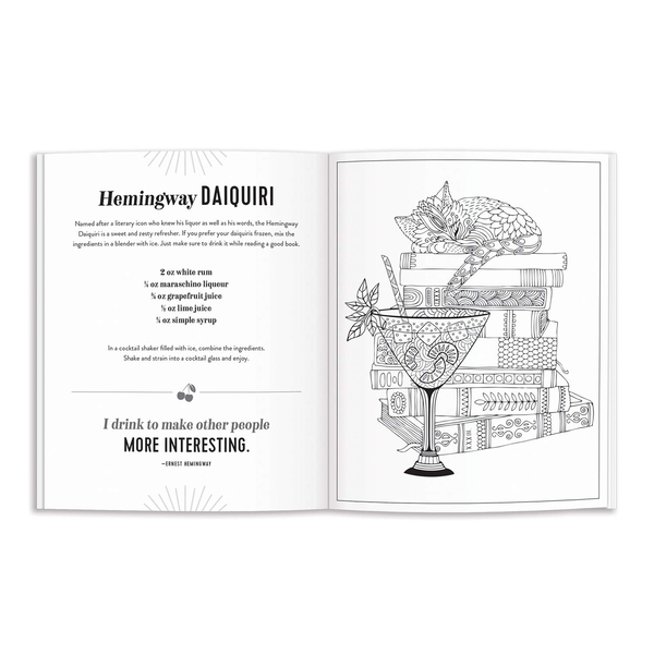 Бумажная книга «The Power of Positive Drinking Coloring and Cocktail Book» - фото №1