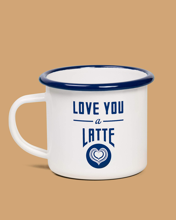 «Love You a Latte Enamel Mug and Coaster Set», бренду Chronicle Books - фото №1