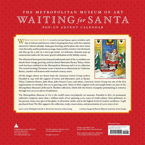 Паперова книга «Waiting for Santa Pop-up Advent Calendar» - фото №1