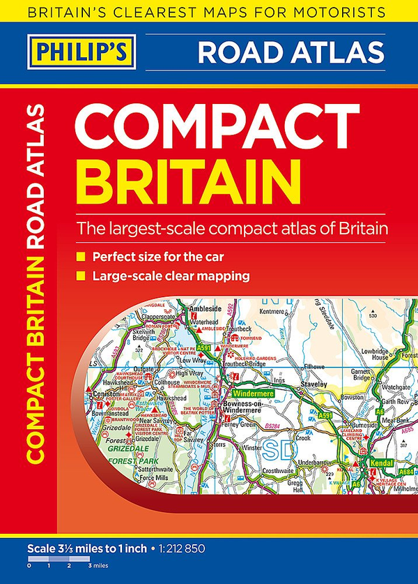 Бумажная книга «Philip's Compact Britain Road Atlas : Flexi A5» - фото №1