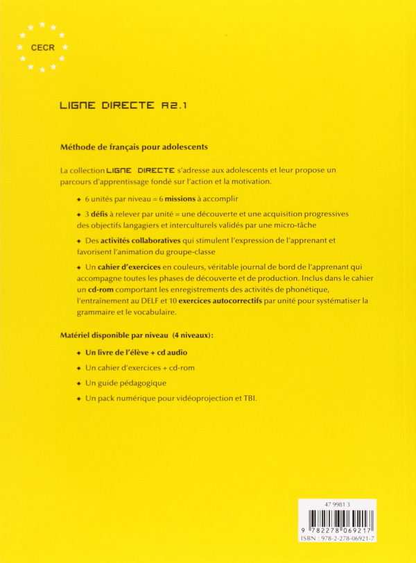 Паперова книга «Ligne Directe: Cahier d'Exercices 2», автор Стефан Пару - фото №1