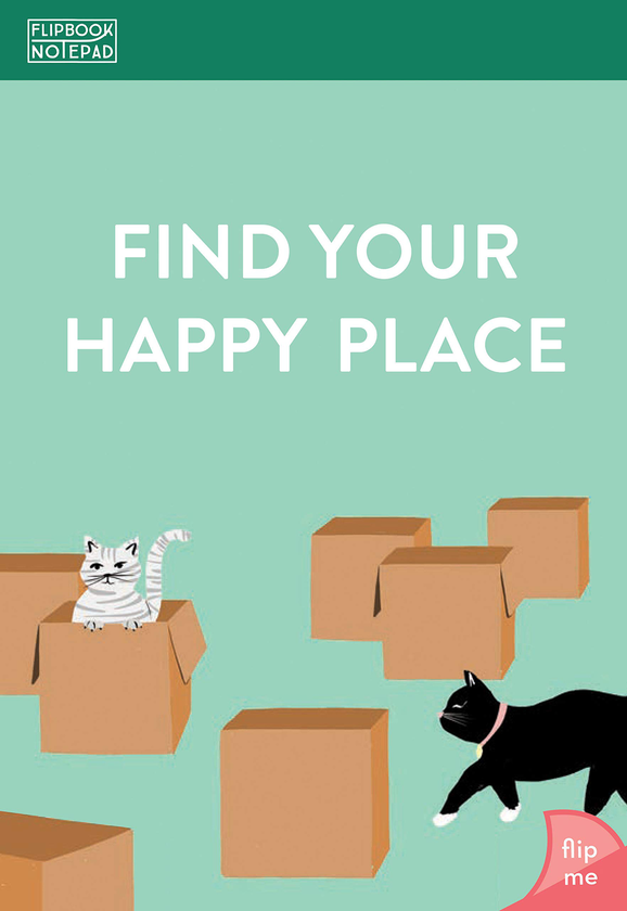 Бумажная книга «Flipbook Notepad: Find Your Happy Place» - фото №1