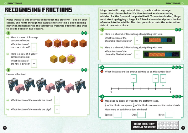 [object Object] «Minecraft Maths Ages 7-8: Official Workbook» - фото №4 - мініатюра