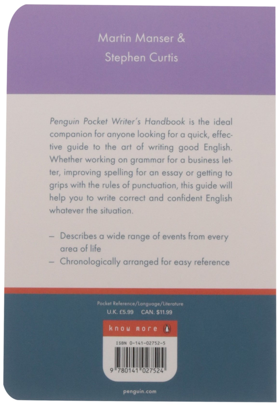Бумажная книга «Penguin Pocket Writer's Handbook», автор Мартин Мансер - фото №1