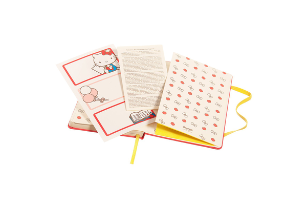  «Записная книжка Moleskine Hello Kitty Pocket в линию красная (LEHK02MM710)», бренда Moleskine - фото №1