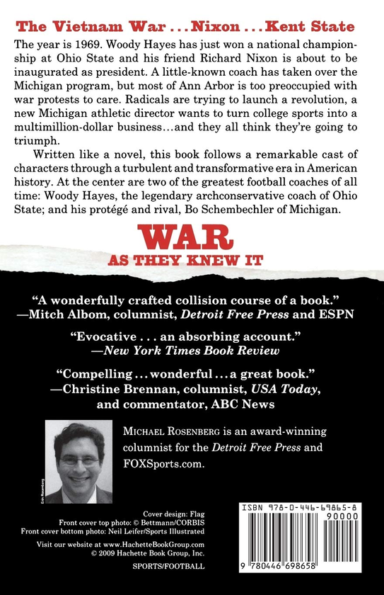 Паперова книга «War As They Knew It. Woody Hayes, Bo Schembechler, and America in a Time of Unrest», автор Майкл Розенберг - фото №1