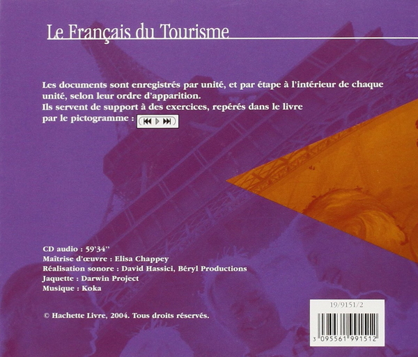 Бумажная книга «Le Francais Du Tourisme CD Audio» - фото №1
