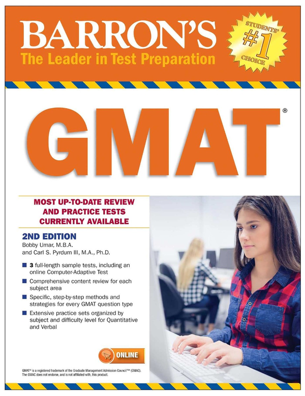 Бумажная книга «GMAT with Online Test», авторов Бобби Умар, Карл С. Пирдум - фото №1