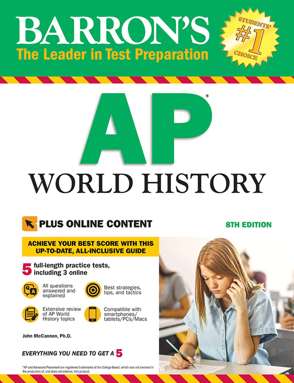 Бумажная книга «AP World History : With Online Tests», автор Джон Макканнон - фото №1