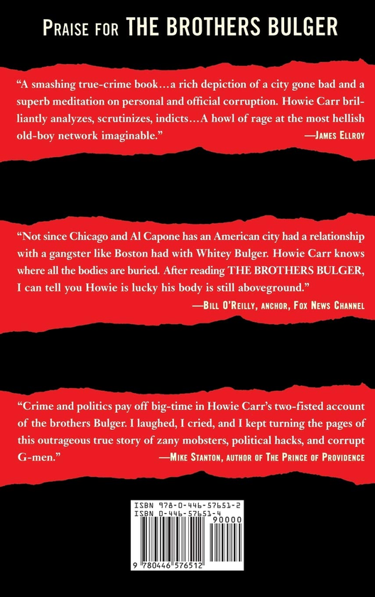 Бумажная книга «The Brothers Bulger. How They Terrorized and Corrupted Boston for a Quarter Century», автор Хоуи Карр - фото №1