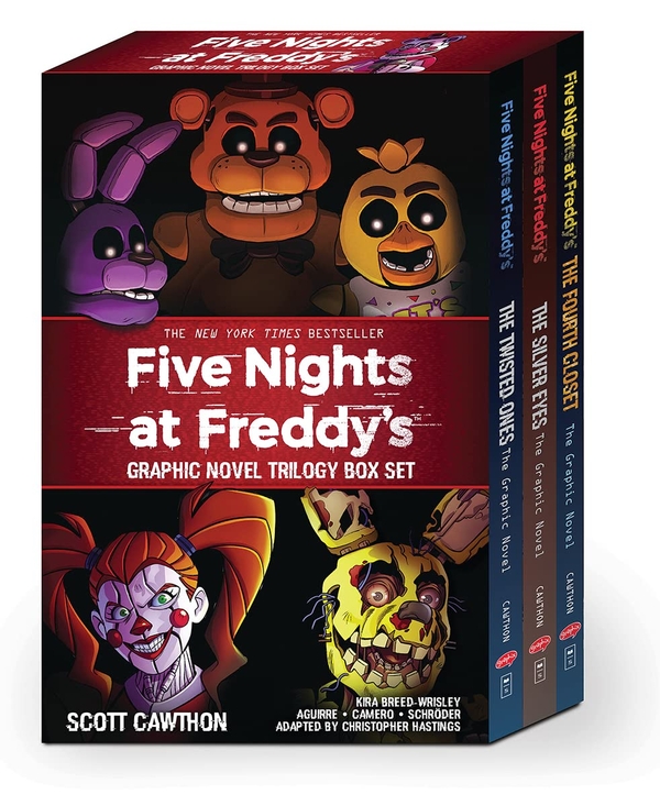 [object Object] «Five Nights at Freddy's Graphic Novel Trilogy Box Set», авторов Скотт Коутон, Элли Купер, Андреа Ваггенер, Келли Парра, Карли Энн Уэст - фото №1