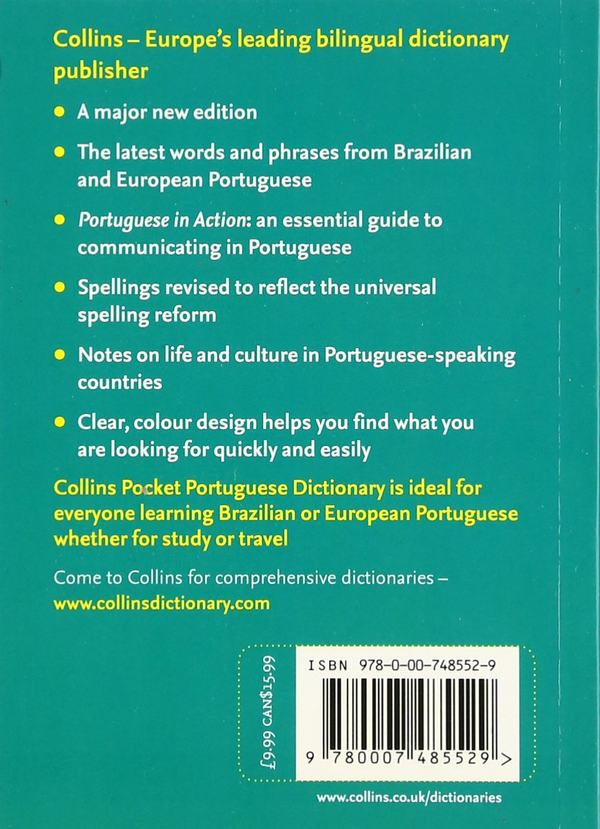 Паперова книга «Collins Portuguese Pocket Dictionary: The perfect portable dictionary» - фото №1