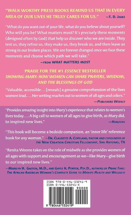 Бумажная книга «What Matters Most. Ten Lessons in Living Passionately from the Song of Solomon», автор Ренита Дж. Вимс - фото №1