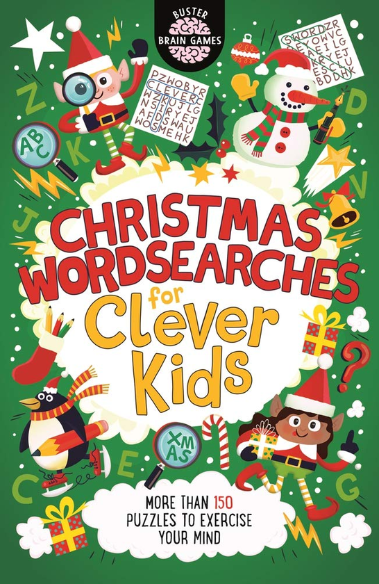 Паперова книга «Christmas Wordsearches for Clever Kids», авторів Гарет Мур, Кріс Дікасон - фото №1
