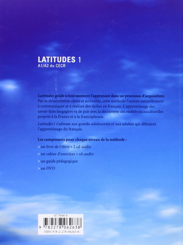 Паперова книга «Latitudes: Cahier d'Exercices 1 (+CD)», автор Режин Мер'є - фото №1