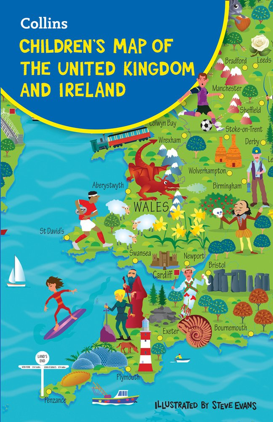 Бумажная книга «Children's Folded Map of the United Kingdom» - фото №1