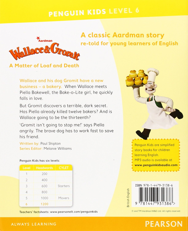 Бумажная книга «Pearson English Kids Readers Level 6. Wallace & Gromit - A Matter of Loaf and Death», автор Кэролайн Лэйдлоу - фото №1