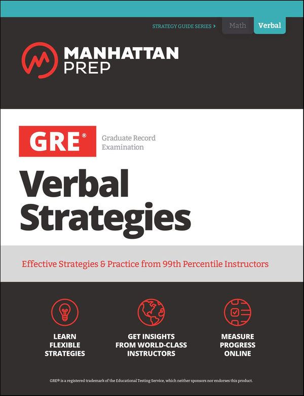 Паперова книга «GRE Verbal Strategies : Effective Strategies & Practice from 99th Percentile Instructors» - фото №1
