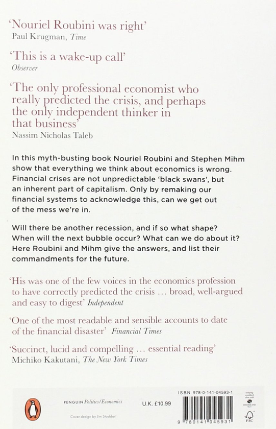 Бумажная книга «Crisis Economics. A Crash Course in the Future of Finance», автор Нуриэль Рубини - фото №1