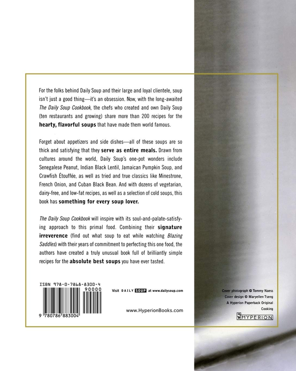 Паперова книга «The Daily Soup Cookbook», авторів Леслі Каул, Карла Рубен, Пітер Сігел, Боб Шпігель - фото №1